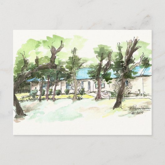 De Terugtocht van Texas Briefkaart (Voorkant)