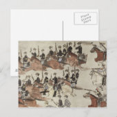 De terugtrekking van majoor Marcus Reno voor de In Briefkaart (Voorkant / Achterkant)