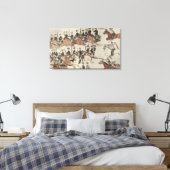 De terugtrekking van majoor Marcus Reno voor de In Canvas Afdruk (Insitu (Slaapkamer))