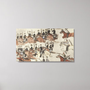 De terugtrekking van majoor Marcus Reno voor de In Canvas Afdruk