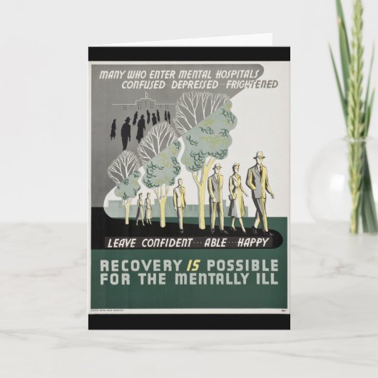 De terugwinning is Mogelijk geestelijk voor - ziek Kaart (Voorkant)