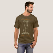 De Tesla Coil Brown T-shirt (Voorkant volledig)