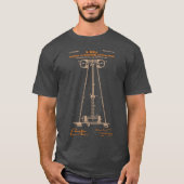 De Tesla Coil-houtskool T-shirt (Voorkant)