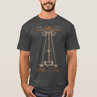 De Tesla Coil-houtskool T-shirt