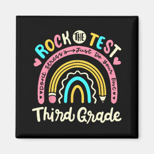 De Test Derde Grade Rainbow Test Dag Teacher Stud Magneet