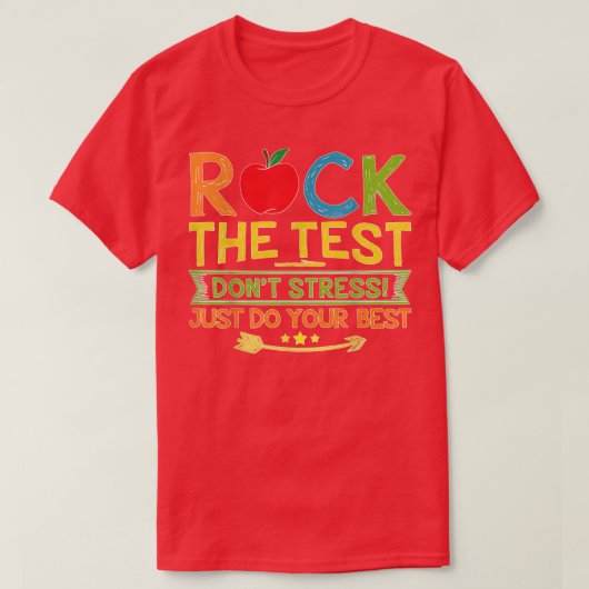 De test doet gewoon je beste grappige testdag t-shirt (Design voorkant)