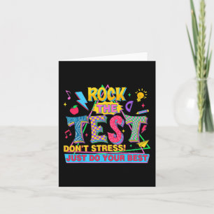 De Test Dont Stress Motivatie Teacher Testing Kaart