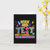 De Test Dont Stress Motivatie Teacher Testing Kaart (Gele Bloem)