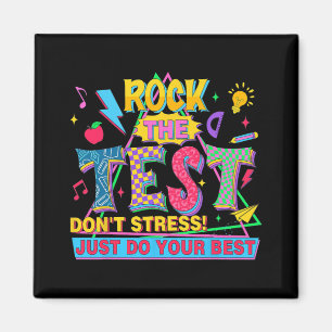De Test Dont Stress Motivatie Teacher Testing Magneet