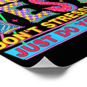 De Test Dont Stress Motivatie Teacher Testing Poster (Hoek)