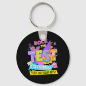 De Test Dont Stress Testing Dag Leraren Studenten Sleutelhanger (Voorkant)