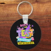 De Test Dont Stress Testing Dag Leraren Studenten Sleutelhanger (Voorkant)