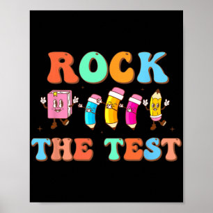De Test Gelukkig Testen Dag voor Leraar Student Poster
