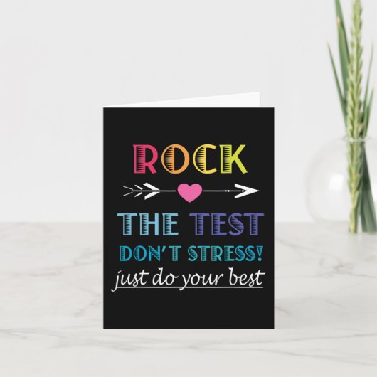 De Test-grappige School Student Teacher Day Kaart (Voorkant)