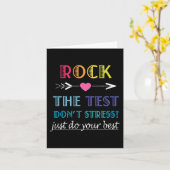 De Test-grappige School Student Teacher Day Kaart (Gele Bloem)