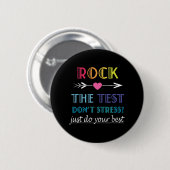 De Test-grappige School Student Teacher Day Ronde Button 5,7 Cm (Voorkant /achterkant)