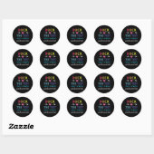 De Test-grappige School Student Teacher Day Ronde Sticker (Vel)
