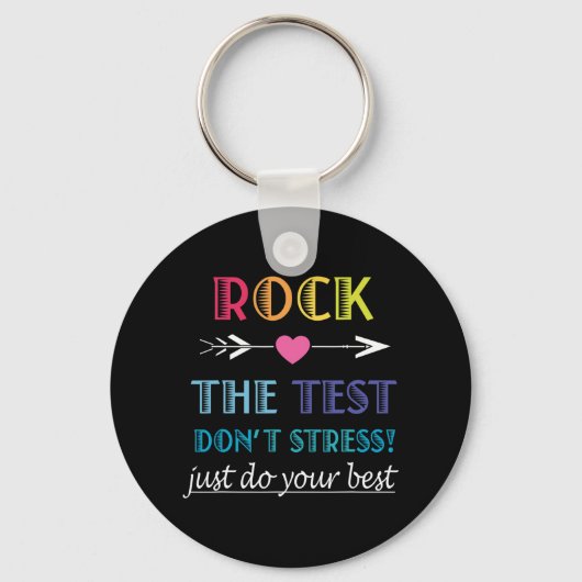 De Test-grappige School Student Teacher Day Sleutelhanger (Voorkant)