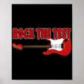 De Test Guitar Teacher Dag Testing Day Teach Poster (Voorkant)