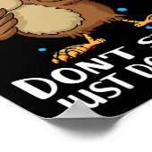 De test heeft geen stress doe gewoon je beste uil  poster (Hoek)