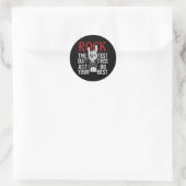 De test heeft geen stress op de testdag van leerkr ronde sticker (Tas)