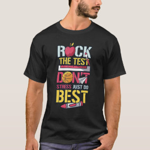 De test is niet genoeg om je best te doen t-shirt