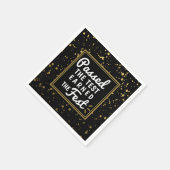 De test kreeg het Afstudeerder Fest Gold Confetti. Servet (Hoek)