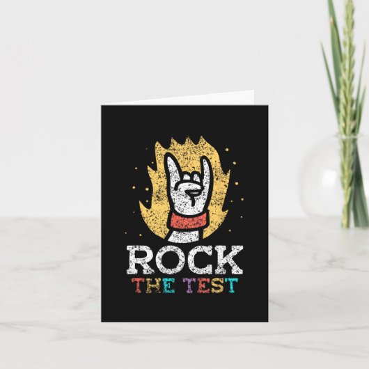 De test leraar score testen examen testdag kaart (Voorkant)