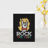De test leraar score testen examen testdag kaart (Gele Bloem)