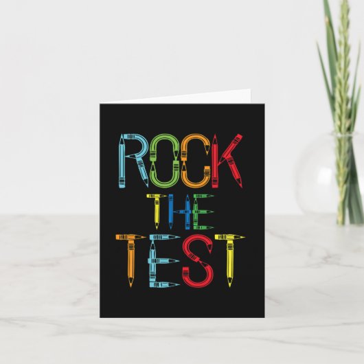 De Test Leraar Test Dag Grappige Testdag Leraar Kaart (Voorkant)