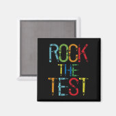 De Test Leraar Test Dag Grappige Testdag Leraar Magneet (Voorkant / Achterkant)