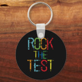 De Test Leraar Test Dag Grappige Testdag Leraar Sleutelhanger (Voorkant)