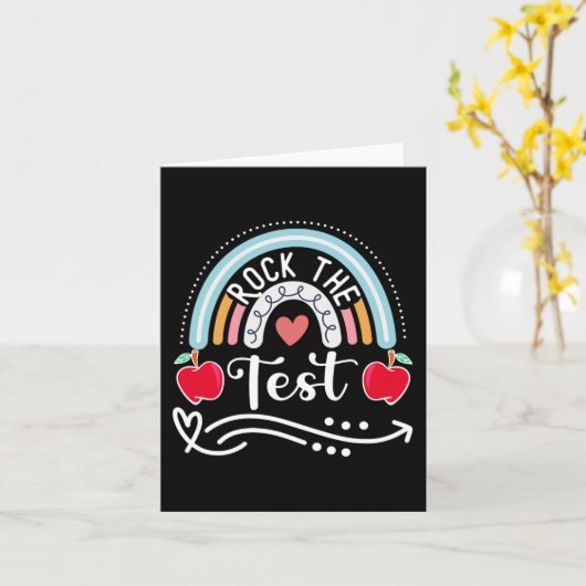 De Test Leraar Test Dag Testen Dag Grappige Leraar Kaart (Gele Bloem)