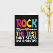 De Test Leraar Test Dag Testen Dag Grappige Leraar Kaart (Gele Bloem)