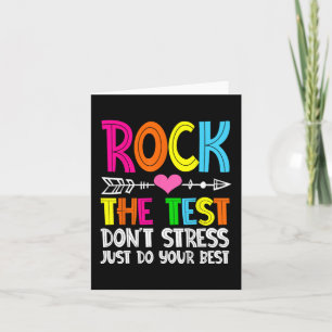 De Test Leraar Test Dag Testen Dag Grappige Leraar Kaart