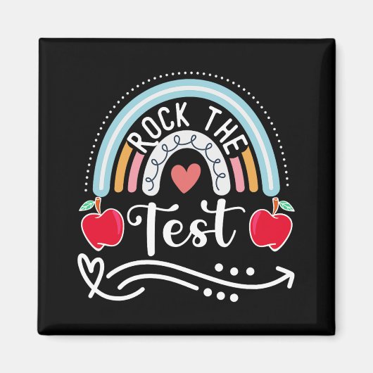 De Test Leraar Test Dag Testen Dag Grappige Leraar Magneet (Voorkant)