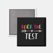 De Test Leraar Test Dag Testen Dag Grappige Leraar Magneet (Voorkant / Achterkant)