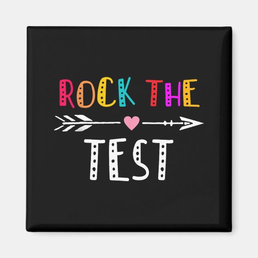 De Test Leraar Test Dag Testen Dag Grappige Leraar Magneet (Voorkant)