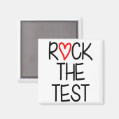 De Test Leraar Test Dag Testen Dag Grappige Leraar Magneet (Voorkant / Achterkant)