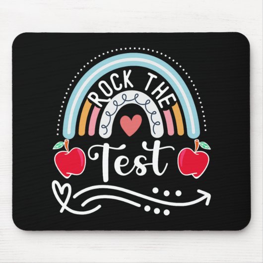 De Test Leraar Test Dag Testen Dag Grappige Leraar Muismat (Voorkant)