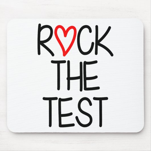 De Test Leraar Test Dag Testen Dag Grappige Leraar Muismat (Voorkant)