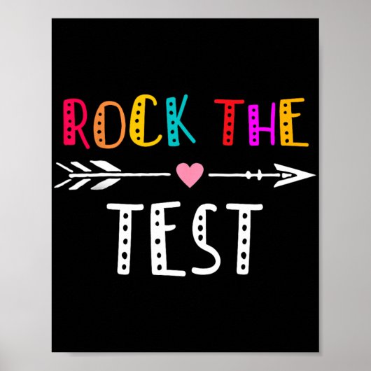 De Test Leraar Test Dag Testen Dag Grappige Leraar Poster (Voorkant)