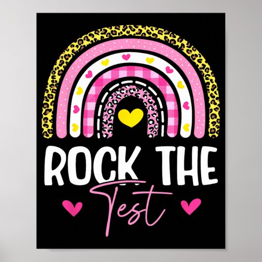 De Test Leraar Test Dag Testen Dag Grappige Leraar Poster (Voorkant)