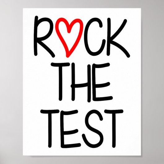 De Test Leraar Test Dag Testen Dag Grappige Leraar Poster (Voorkant)