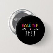 De Test Leraar Test Dag Testen Dag Grappige Leraar Ronde Button 5,7 Cm (Voorkant /achterkant)