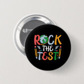 De Test Leraar Test Dag Testen Dag Grappige Leraar Ronde Button 5,7 Cm (Voorkant /achterkant)