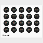 De Test Leraar Test Dag Testen Squad Leopard Te Ronde Sticker (Vel)