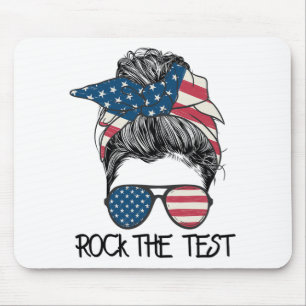 De Test Messy Bun Teacher Test Dag Testen Dag Te Muismat
