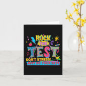 De test niet stress doe gewoon je beste grappige t kaart (Gele Bloem)