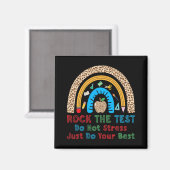 De test niet stress doen gewoon beste grappige ler magneet (Voorkant / Achterkant)